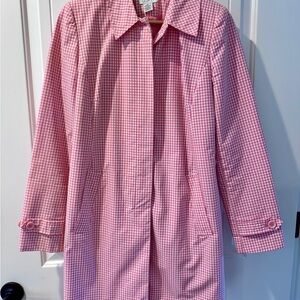 Pink Gingham Women's Raincoat